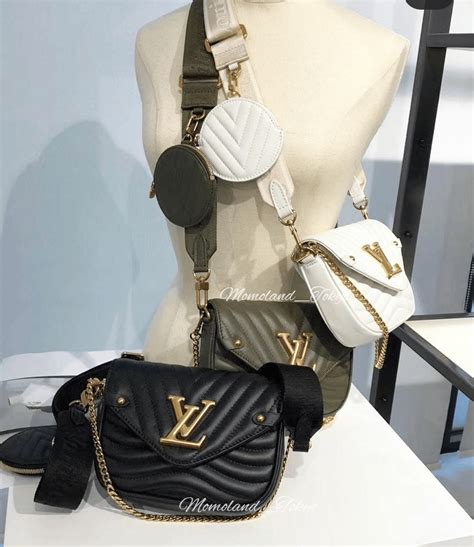 louis vuitton new wave multi pochette khaki|lv new wave chain bag.